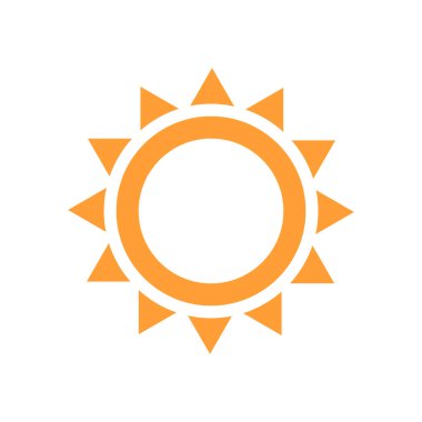 Güneş Simgesi Vektör illüstrasyonu