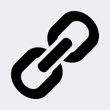 bağlantı düz vektör simgesi