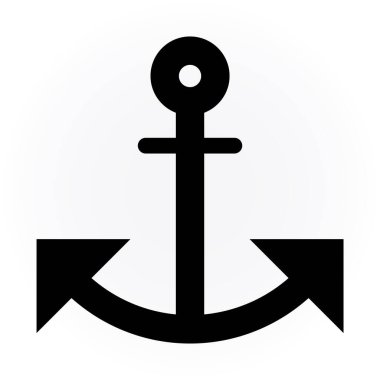 Çapa simgesi işareti. vektör çizimi tasarımı