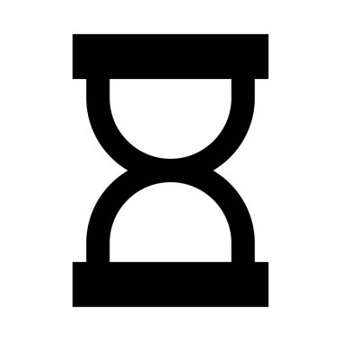 Kum saati. Web simgesi basit illüstrasyon