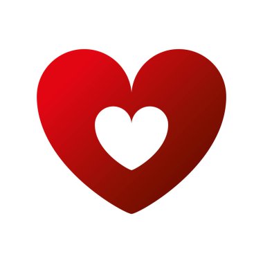 Arka planda kalp ikonu var. Aşk logosu kalp çizimi.