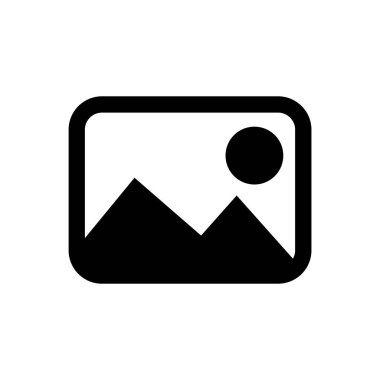 minimalist vektör illüstrasyonu, fotoğraf simgesi