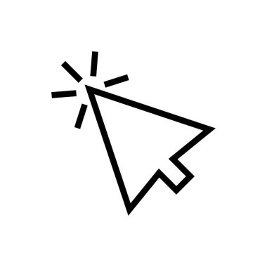 Web işaretçisinin vektör illüstrasyon simgesi