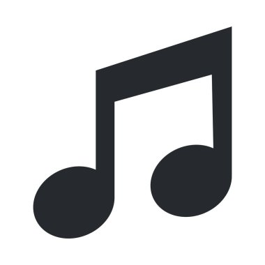 müzik notası ikon vektör illüstrasyonu