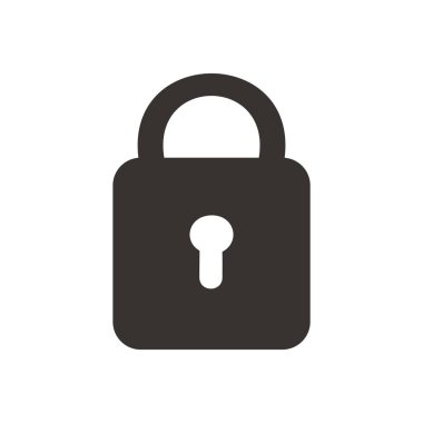 asma kilit ikon vektör çizimi