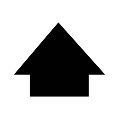 yukarı ok simgesi, vektör illüstrasyonu