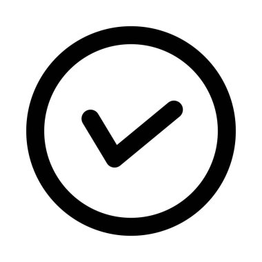 Kontrol işaretinin vektör çizimi