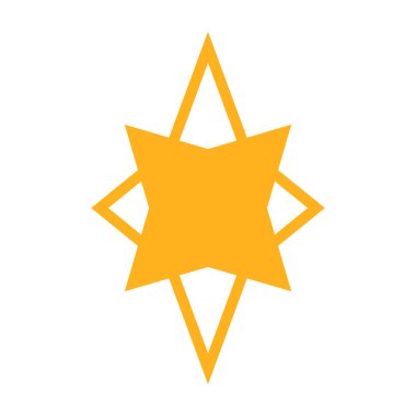 yıldız simgesi vektör illüstrasyonu