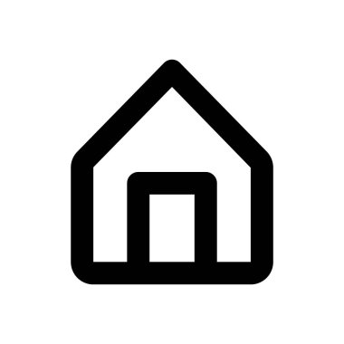 minimalist vektör illüstrasyonu, ev simgesi