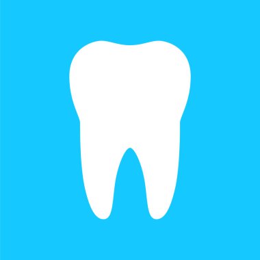 Diş ikonu. vektör illüstrasyonu