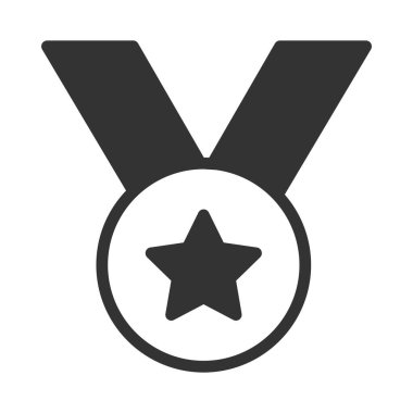 Madalya ikon vektör illüstrasyonu