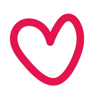 Arka planda kalp ikonu var. Aşk logosu kalp çizimi.