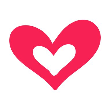 Arka planda kalp ikonu var. Aşk logosu kalp çizimi.