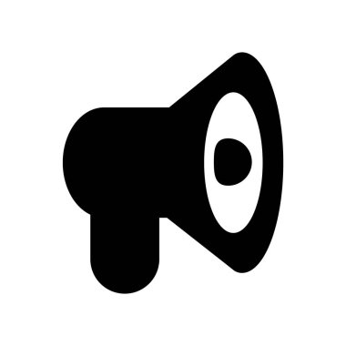 megafon simgesinin vektör illüstrasyonu