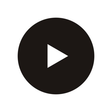 Çalma düğmesinin vektör illüstrasyon simgesi 