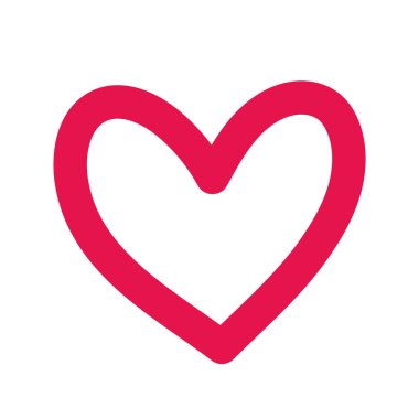 Arka planda kalp ikonu var. Aşk logosu kalp çizimi.