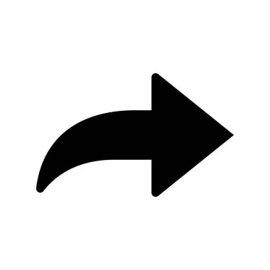 minimalist vektör illüstrasyonu, ok simgesi