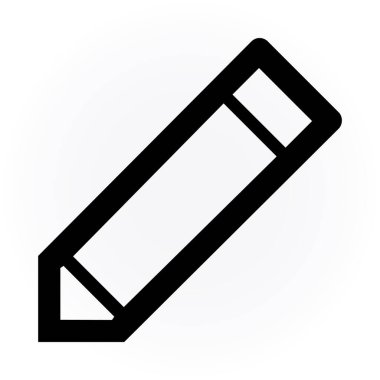 Kalem. Web simgesi basit illüstrasyon