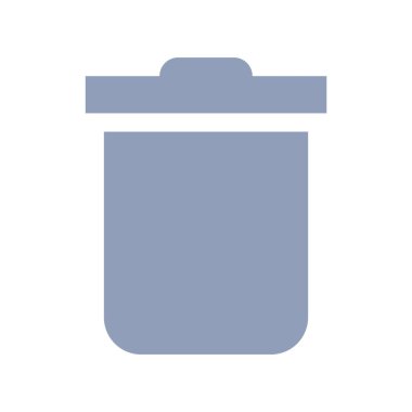 Çöp kutusunun vektör illüstrasyon simgesi 