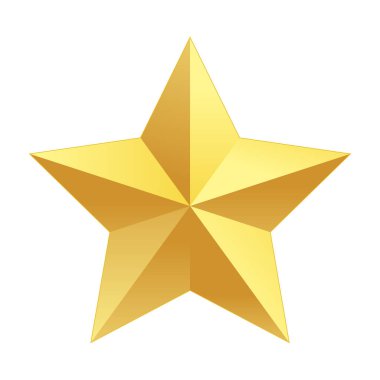 Bir yıldızın vektör illüstrasyon simgesi