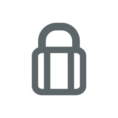 asma kilit ikon vektör çizimi