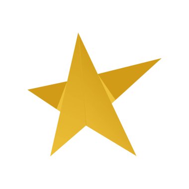 Beyaz arka planda yalıtılmış yıldız vektör simgesi