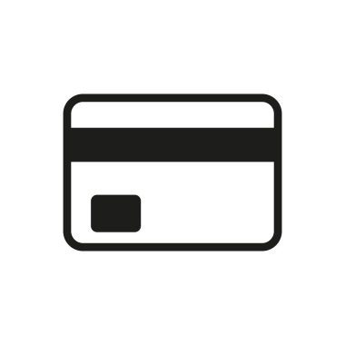 Kartın vektör illüstrasyon simgesi