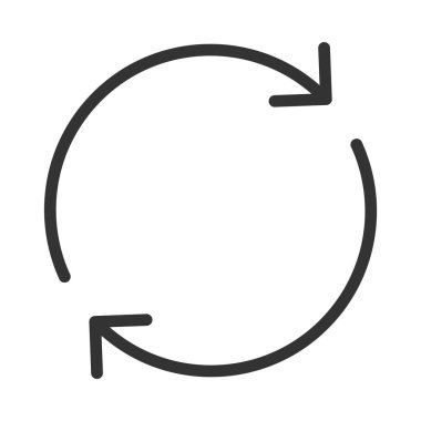 Yenile. Web simgesi basit illüstrasyon