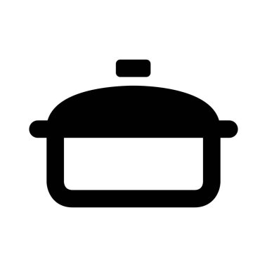 minimalist vektör illüstrasyonu, tencere simgesi