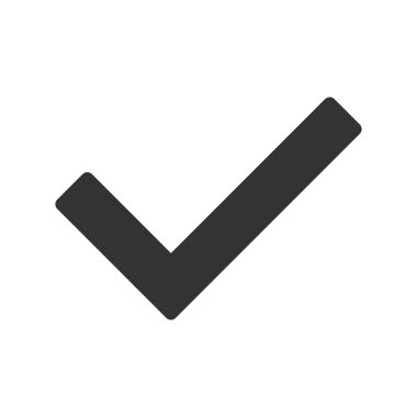 Kontrol işaretinin vektör çizimi