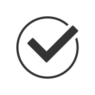 Kontrol işaretinin vektör çizimi