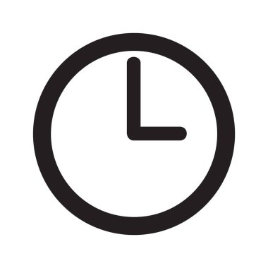 Saat vektör web simgesi