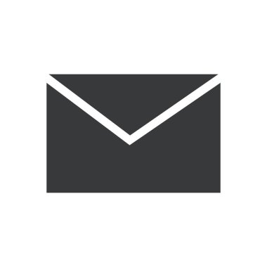 zarf e- posta simgesi vektör illüstrasyonu