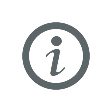 bilgi düz simgesi, vektör illüstrasyon masajı 