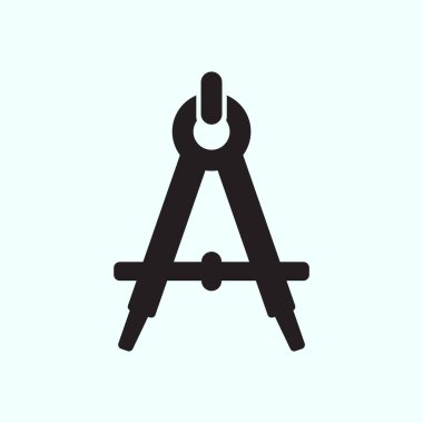 pusula, vektör düz simge tasarımı