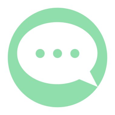 Konuşma balonu ikonu. vektör illüstrasyonu