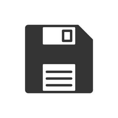 Disket disk simgesi vektör illüstrasyonu