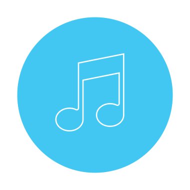 Web ve mobil uygulama için müzik nota satırı simgesi