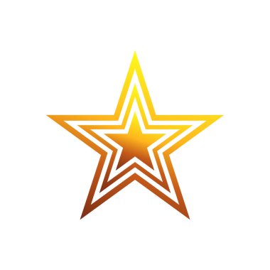 yıldız simgesi vektör illüstrasyonu