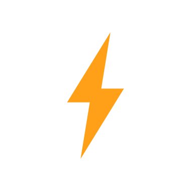 Şimşek simgesi vektör illüstrasyon tasarımı