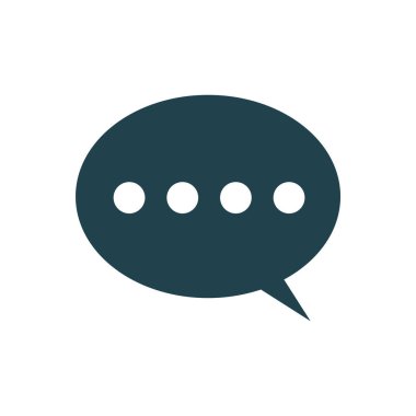 Sohbet simgesi vektör illüstrasyonu