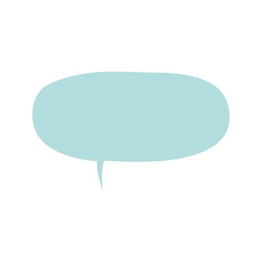 Beyaz arkaplanda izole edilmiş konuşma kabarcığı vektörü simgesi