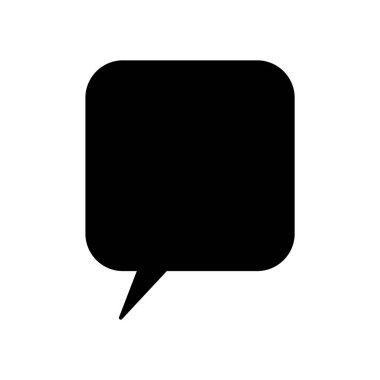 Konuşma balonu ikonu. vektör illüstrasyonu