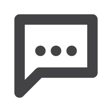 Sohbet mesajı. Web simgesi