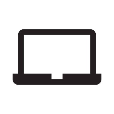 Dizüstü bilgisayar simgesi vektör çizimi