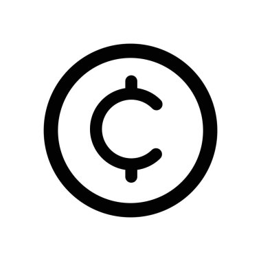 cent simge vektör illüstrasyonu 