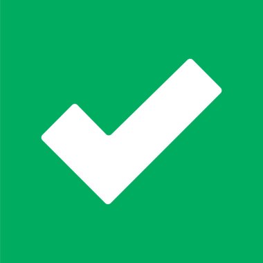 minimal vektör illüstrasyonu, işaret simgesini işaretle