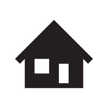 ev simgesi, vektör illüstrasyonu