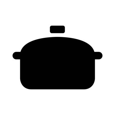 minimalist vektör illüstrasyonu, tencere simgesi