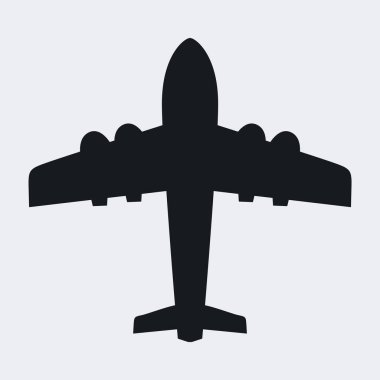 Bir düzlemin vektör illüstrasyon simgesi